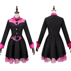 Filmmonster Draculaura Cosplay Kostume Uniform Clawdeen Wolff Skjorte Kjole Kvinder Pige Halloween Karneval Rollespil Tøj L L WIG L WIG