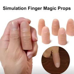 Finger Simulation Protetisk Knækket Finger Silikone Handsker Mag B