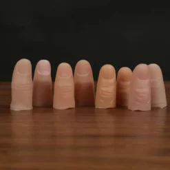 Finger Simulation Protetisk Knækket Finger Silikone Handsker Mag B