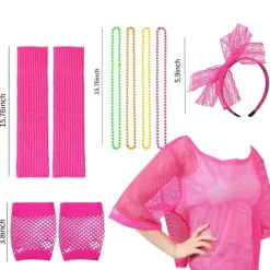 Fiskenet skjorte Sæt 80 - sæt PINK L Pink Pink L