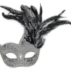 Fjer Maskebal Maske til Kvinder, Venetiansk Halloween Mardi Gras Kostumer Fest Bal Prom Maske