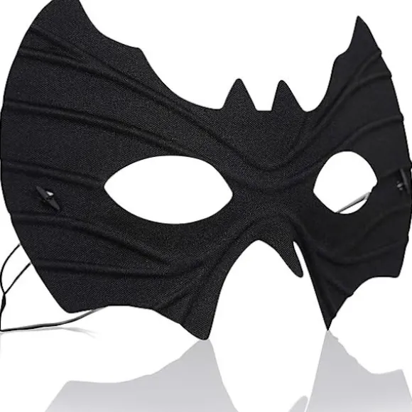 Fladdermus øjenmaske kostume - Superhelt sort flagermus ansigtsmasker klæd dig ud C