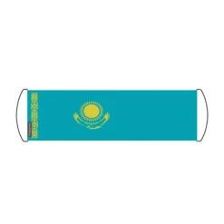 Flag - Multifarvet - Kasakhstan - 17 x 50 cm - Polyester - Vandtæt Flerfärgad