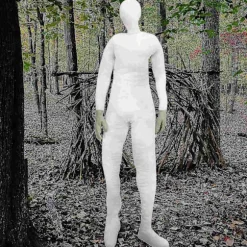Fleksibel blød udstoppet bøjelig mannequin i naturlig størrelse med hænder, fleksibel dummy-gårdspladsdekoration - WELLNGS