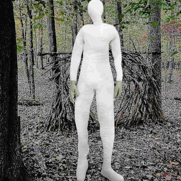 Fleksibel blød udstoppet bøjelig mannequin i naturlig størrelse med hænder, fleksibel dummy-gårdspladsdekoration - WELLNGS