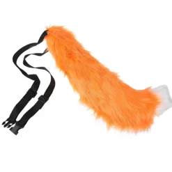 Fluffy dyreører hale furry cosplay hovedbeklædning håndlavet Halloween hovedbeklædning（2）