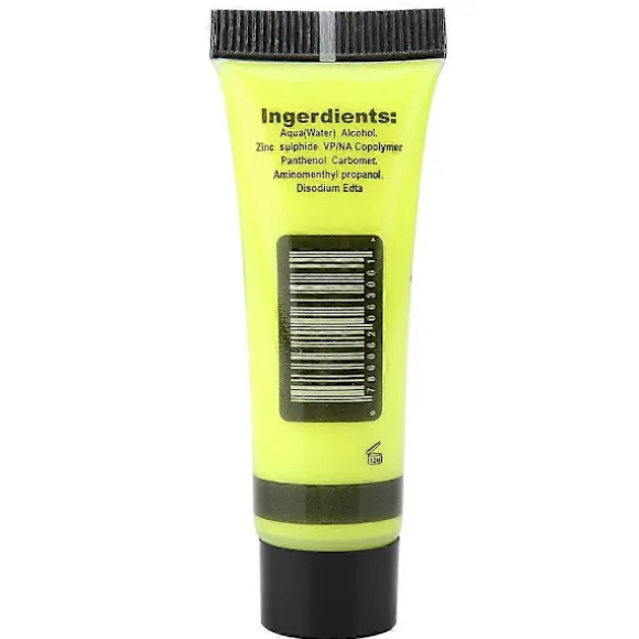 Fluorescerende krops- og ansigtsmalings tuber - 10 ml gul - Vaskbar, ikke-giftig