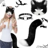 Fox Hale Halloween Kat Maske Sæt, Halloween Katte Therian Hale Maske Sæt, Kunstig Pels Fox Maske, Pels Kat Fox Maske Sæt, Fox Maske Sæt, til Halloween Show, Co | Fyndiq