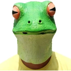 Frø Maske - Halloween Kostume Latex Dyr Fuld Hoved Latex Voksen Børn Maske