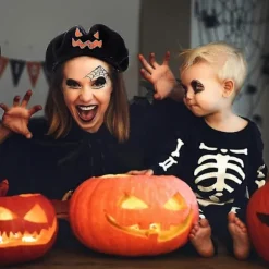 Fransk Stil Græskar Beret, Letvægts, Orange, Halloween Kostume Tilbehør, Party Hat, Jack-O-Lantern Design til Kvinder og Mænd.