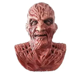 Freddy Krueger Latex Maske Karneval Halloween Realistisk Voksen Fest Scary Cosplay Rekvisit