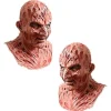 Freddy Krueger Latex Maske Karneval Halloween Realistisk Voksen Fest Uhyggelig Cosplay Rekvisit