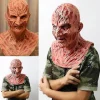 Freddy Krueger Latexmaske Karneval Halloween Realistisk Voksen Fest Gyser Cosplay Rekvisit