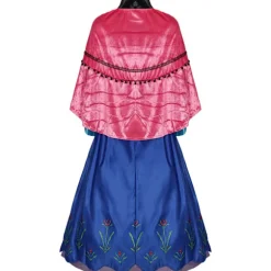 Frossen Prinsesse Anna Cosplay Kostume, Voksen Snedronning Kjole, Elsa Cosplay Kostume, Størrelse M M only wig