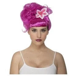 Fuchsia sanger paryk samlet med Flo,CJY Fuchsia, Multifarvet