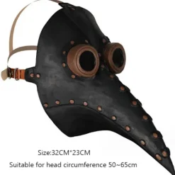 Fugle næb formet hovedbeklædning Maskerade masker Bronze Silver