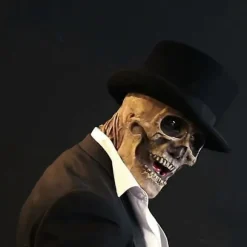 Fuld Hoved Dødningehoved Maske Skelet Grufuld Halloween Cosplay Horror Ond Call Of Duty Maske Hjelm Non-woven Hat Festartikler Dark color