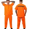 Fun Shack Fangedragt Fange Kostumer Mænd Orange Straffefange Indsat Voksen Halloween Kostumer Håndjern Til Mænd Tilgængelig L
