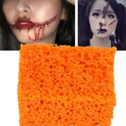 FX Blod Ar Stubbe Effekt Sår Makeup Stipple Svamp til Halloween Jul (Lille Hul)