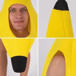(FY) Banankostume til voksne, unisex, one size, Halloween-udklædning