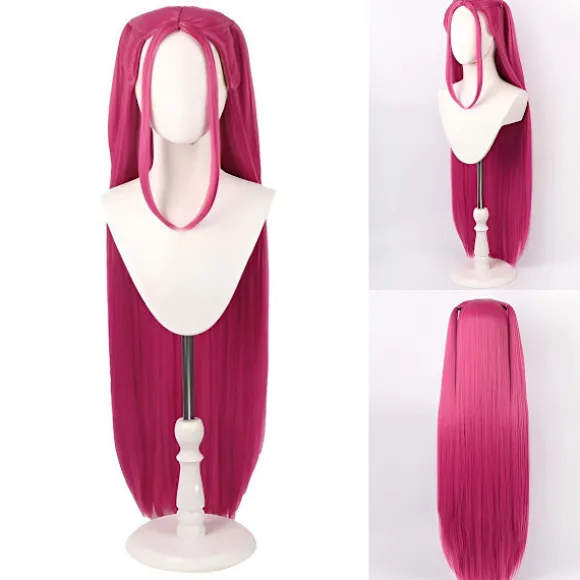(FY) Demon Hunters Kostume Rumi mira zoe Realistisk Anime Cosplay Paryk til Cosplay-konvent Pink Mira