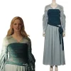 Galadriel Cosplay Kostume Elver Dronning Kjole Sæt Kvinder Halloween Fest Tøj Til Damer Rollespil (XL)