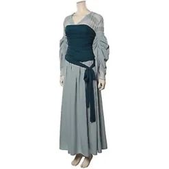 Galadriel Cosplay Kostume Elver Dronning Kjole Sæt Kvinder Halloween Fest Tøj Til Damer Rollespil (XL)