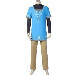 Game Legend Link Cosplay til Voksne og Børn Tårer af Kongeriget Kostume Fuld Sæt Mand Halloween Karneval Kostume-WELLNGS With wig XL