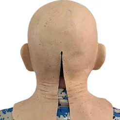 Gammel Kvinde Super Horror Skræmmende Maske Latex Halloween Fest Cosplay -NMAOV Bald Head