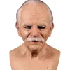 Gammel mand maske Halloween menneskelig rynke maske maske Halloween fest rollespil hovedbeklædning rekvisitter