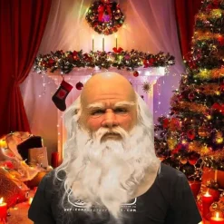 Gammel silikonmaske - Økologisk julemaske - Giftfri - Halloween