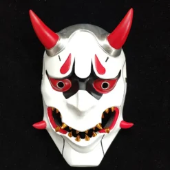 Genji Djævel Cosplay Maske Unisex Fuld Ansigt Hovedbeklædning Halloween Julegave