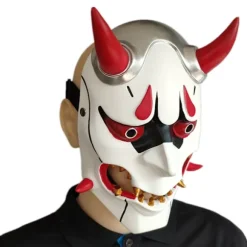 Genji Djævel Cosplay Maske Unisex Fuld Ansigt Hovedbeklædning Halloween Julegave
