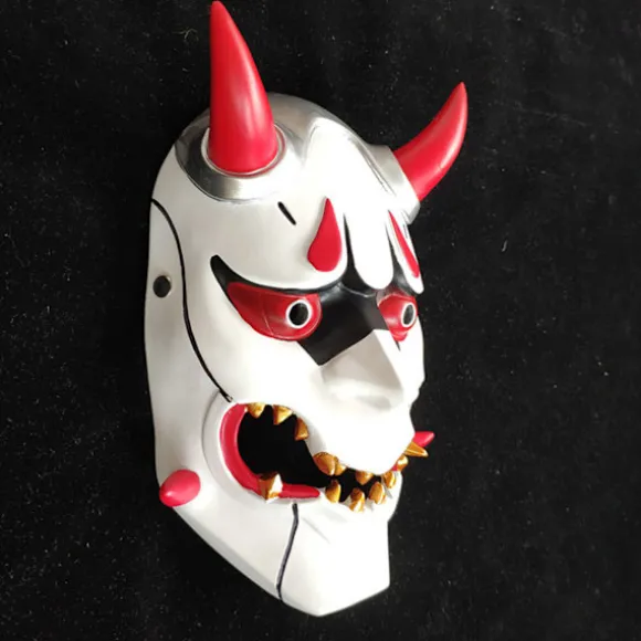Genji Djævel Cosplay Maske Unisex Fuld Ansigt Hovedbeklædning Halloween Julegave