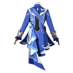 Genshin Impact Fontaine Cosplay Kostume Fuld Hætte Mønster Stof Focalors Uniform Cosplay Paryk 2 2 S