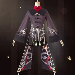 Genshin Impact Hutao Cosplay Kostume Uniform Paryk Cosplay Anime Spil Hu Tao kinesisk stil Halloween C