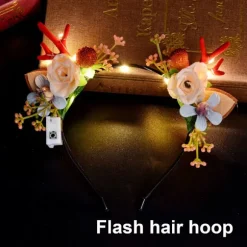 Gevir Hårbøjle Fe Hårbøjle, Cosplay kostume Gevir Hårbøjle Skovgudinde Hårbøjle Guirlande hårbøjle