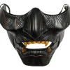 Ghost Mask of Tsushima Jin Sakai Cosplay Halv Ansigt Resin Samurai