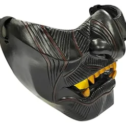 Ghost Mask of Tsushima Jin Sakai Cosplay Halv Ansigt Resin Samurai