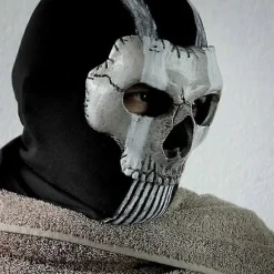 Ghost Maske V2 - Operator MW2 airsoft COD Cosplay Airsoft Taktisk Dødningehoved Helmaske-FS-
