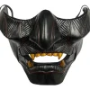 Ghost of Tsushima Jin Sakai Cosplay Halvmaske i Resin Samurai Warrior Maske