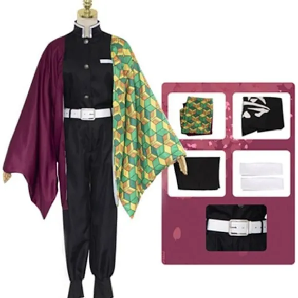 Ghost Slayer Cos Kostume Halloween Cosplay Kostume 140cm B 110cm