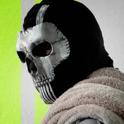 Ghost V2 Kranium Maske - Call of Duty MW2 Cosplay & Airsoft Taktisk Hjelm[JSR]{FY}