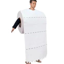 Gigant Toiletpapir Rulle Voksen Halloween Kostume