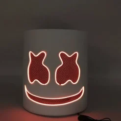 Glødende maske Marshmallow Dj musik Diy glødende maskefest Par