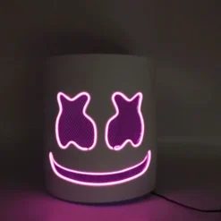 Glødende maske Marshmallow Dj musik Diy glødende maskefest Par