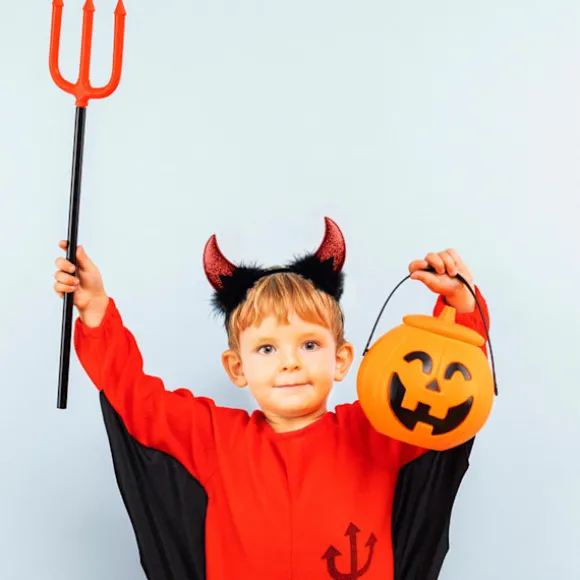 Glitter Djævle Horn Pandebånd, Røde Djævle Horn Djævel Kostume Kvinder Mænd Piger, Halloween Maskerade Cosplay Pandebånd (Sort og Rød)
