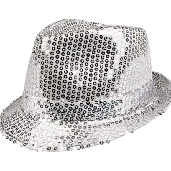 Glitterhat, unisex, disco outfit, disco tilbehør, karneval