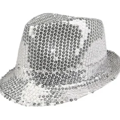 Glitterhat, Unisex, Diskotøj, Diskotilbehør, Karneval, Udklædning, Temafest, Temafest - hvid