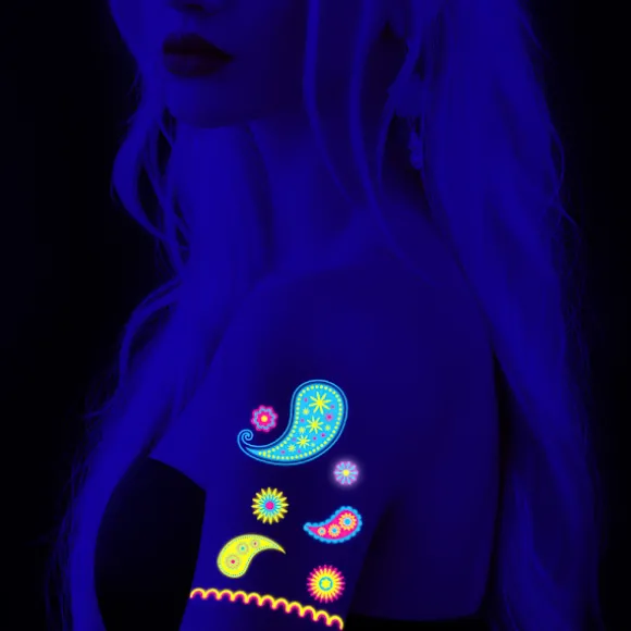 Glow In The UV Temporary Tattoos20 sheets